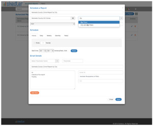 Skedler - Auto-discovers Kibana® dashboard in schedule a report window