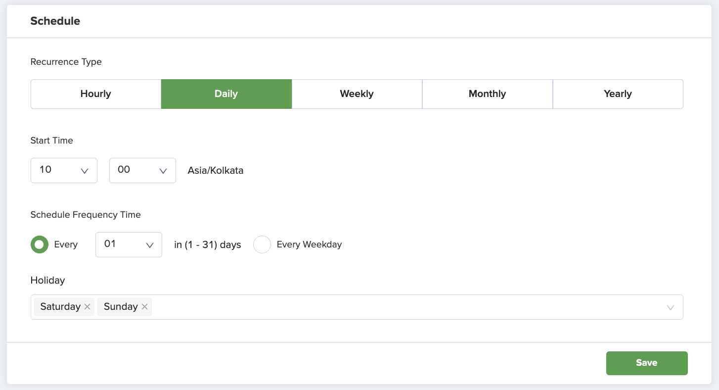 Set up automated report scheduling in Skedler for Kibana dashboards