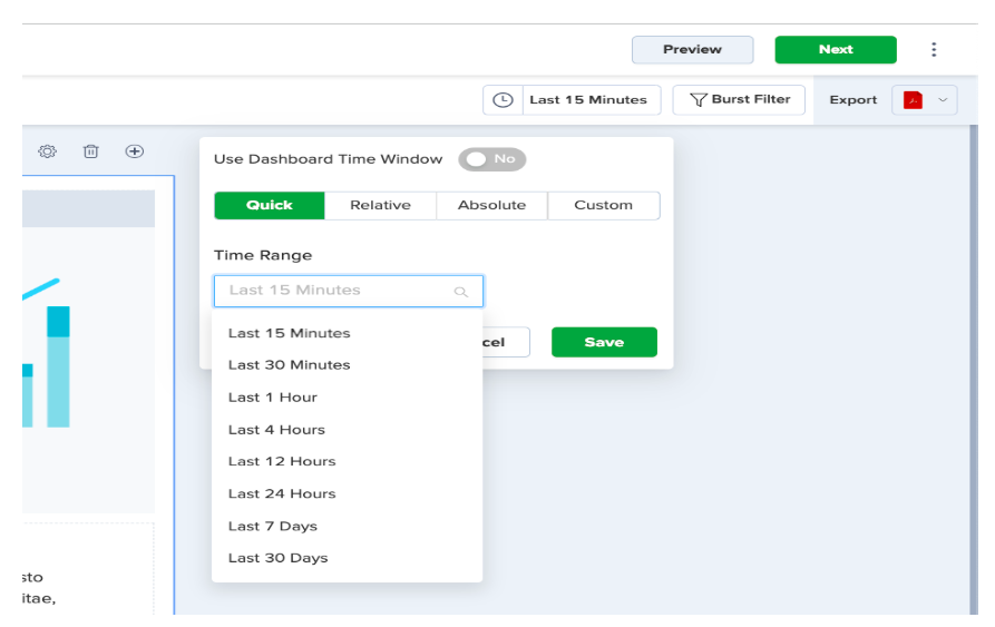 Set Theme and Time Range
